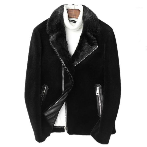 real fur coat winter jacket men real sheep shearling fur coats men's collar wool jackets warm outwear l18-3803 y16401, Black
real fur coat winter jacket men real sheep shearling fur coats men's collar wool jackets warm outwear l18-3803 y16401, Black