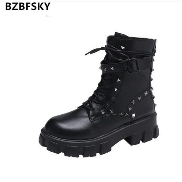 BZBFSKY Boots Women New 2021 Rock Shoes Ladies Round Head Rivet Swag Ladies Flat Heel Lace Up Luxury Designer Ankle, Black
BZBFSKY Boots Women New 2021 Rock Shoes Ladies Round Head Rivet Swag Ladies Flat Heel Lace Up Luxury Designer Ankle, Black