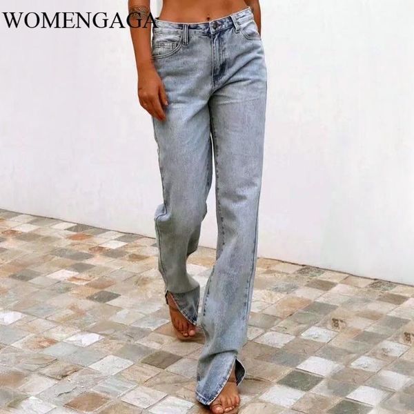 women's jeans womengaga women european women's 2021 fall/winter fashion high waist slim and loose straight denim split trousers k1, Blue
women's jeans womengaga women european women's 2021 fall/winter fashion high waist slim and loose straight denim split trousers k1, Blue