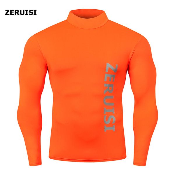 high collar compression shirts bodybuilding sportswear t-shirt long sleeve gyms t shirt men fitness tight rashgard, White;black
high collar compression shirts bodybuilding sportswear t-shirt long sleeve gyms t shirt men fitness tight rashgard, White;black