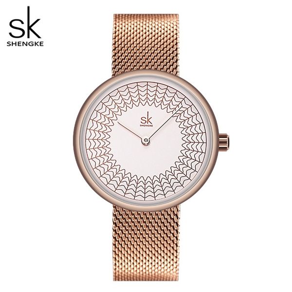 shengke gold watch women ladies creative steel women's meshband watches female clock relogio feminino montre femme 201218, Slivery;brown
shengke gold watch women ladies creative steel women's meshband watches female clock relogio feminino montre femme 201218, Slivery;brown