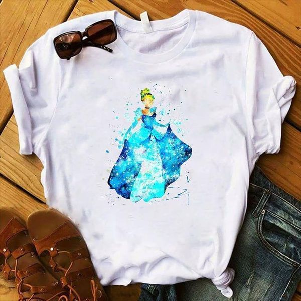 women lady t shirt princess watercolor printed tshirt ladies short sleeve tee shirt women female clothes graphic t-shirt, White
women lady t shirt princess watercolor printed tshirt ladies short sleeve tee shirt women female clothes graphic t-shirt, White