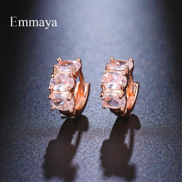 emmaya cute style round appearance earring rose gold shiny zirconia jewelry for female fashion statement charming gift in party, Golden;silver
emmaya cute style round appearance earring rose gold shiny zirconia jewelry for female fashion statement charming gift in party, Golden;silver