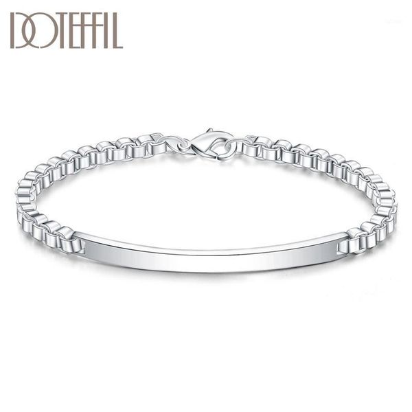 doteffil 925 sterling silver intermediate box bracelet for women wedding engagement party jewelry1, Black
doteffil 925 sterling silver intermediate box bracelet for women wedding engagement party jewelry1, Black
