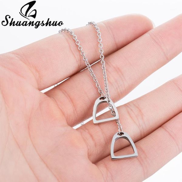 shuangshuo lucky double horse hoof pendants necklaces gold horseshoe necklaces for women fashion jewelry christmas gifts1, Silver
shuangshuo lucky double horse hoof pendants necklaces gold horseshoe necklaces for women fashion jewelry christmas gifts1, Silver