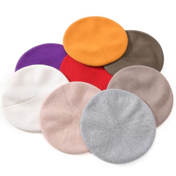 women beret hat winter female knitted cotton wool hats spring brand girls wool solid color beret hat, Blue;gray
women beret hat winter female knitted cotton wool hats spring brand girls wool solid color beret hat, Blue;gray