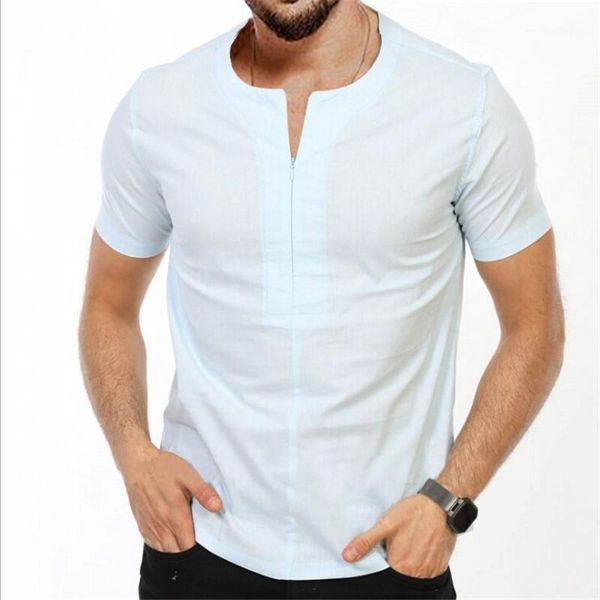 men's casual shirts 2021 men spring summer shirt short sleeve cotton linen loose v neck zipper soft chemise homme 3xl1, White;black
men's casual shirts 2021 men spring summer shirt short sleeve cotton linen loose v neck zipper soft chemise homme 3xl1, White;black