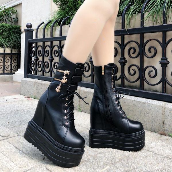 2020 autumn female metal zipper ankle boots for women round toe high platform wedges female short boots casual high heels, Black
2020 autumn female metal zipper ankle boots for women round toe high platform wedges female short boots casual high heels, Black