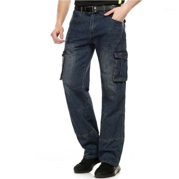 men loose jeans straight cargo trousers casual cotton baggy overalls mens fashion seasons men's bottoms plus size 401, Blue
men loose jeans straight cargo trousers casual cotton baggy overalls mens fashion seasons men's bottoms plus size 401, Blue
