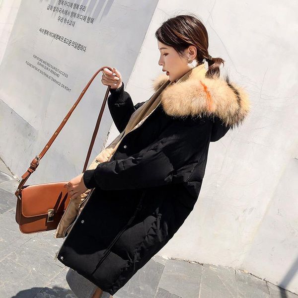 down jacket women for winter 2020 hooded fashion parka ladies coats and jackets with fur collar chamarras de mujer kj4611, Black
down jacket women for winter 2020 hooded fashion parka ladies coats and jackets with fur collar chamarras de mujer kj4611, Black