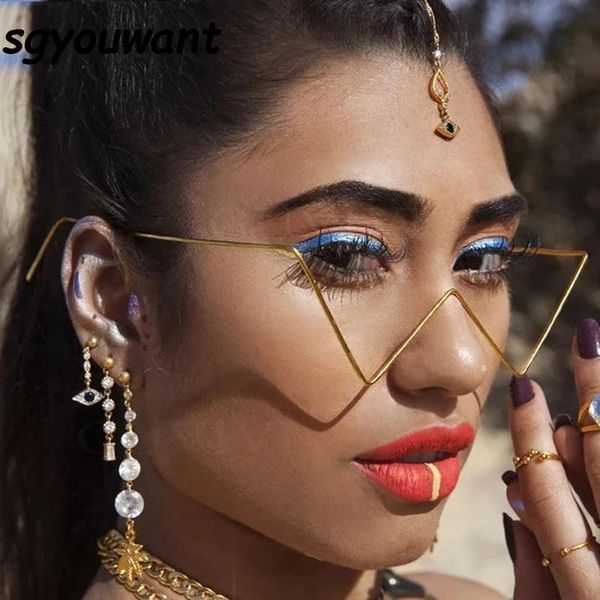 sunglasses diamond steampunk frames triangle eyeglasses for women vintage men eyewear decoration, White;black
sunglasses diamond steampunk frames triangle eyeglasses for women vintage men eyewear decoration, White;black
