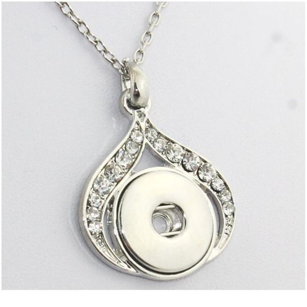 3 colors 2016 time-limited crystal water drop necklace collares ne222 18mm snap button jewelry pendant antique for wome bbyifm, Silver
3 colors 2016 time-limited crystal water drop necklace collares ne222 18mm snap button jewelry pendant antique for wome bbyifm, Silver