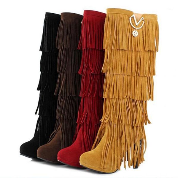 boots plus size 35-43 fur winter women high heels knee bota shoes fringe tassels fashion long heel woman1, Black
boots plus size 35-43 fur winter women high heels knee bota shoes fringe tassels fashion long heel woman1, Black