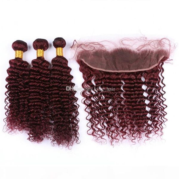 brazilian virgin human hair 99j deep wave 3 bundles with 13x4 frontal burgundy deep curly ear to ear frontal with 99j hair extension, Black;brown
brazilian virgin human hair 99j deep wave 3 bundles with 13x4 frontal burgundy deep curly ear to ear frontal with 99j hair extension, Black;brown