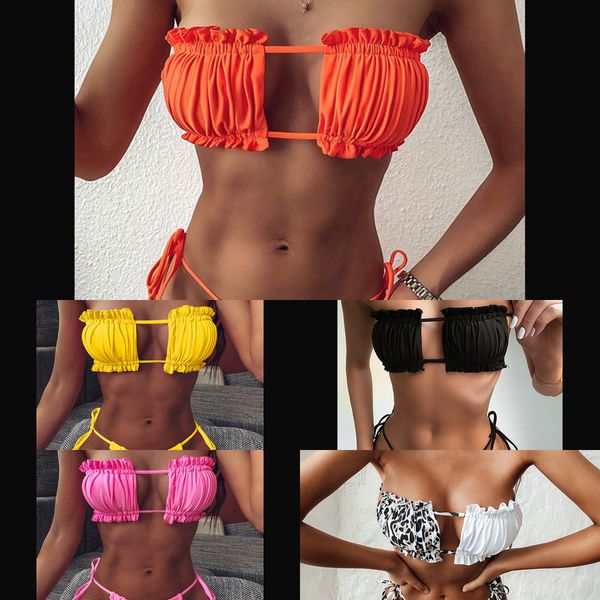ingaga bandeau bikinis 2020 swimsuit women swimwear micro thong bikini set leopard pleated biquini beachwear for bathing suits y1120, White;black
ingaga bandeau bikinis 2020 swimsuit women swimwear micro thong bikini set leopard pleated biquini beachwear for bathing suits y1120, White;black