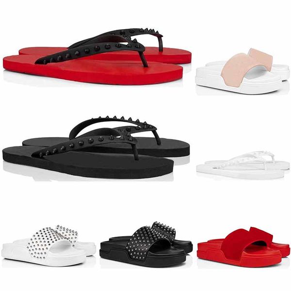 red bottom slippers men women fashion slides triple black white yellow spikes mens flat flip flops beach l platform sandals outdoor
red bottom slippers men women fashion slides triple black white yellow spikes mens flat flip flops beach l platform sandals outdoor