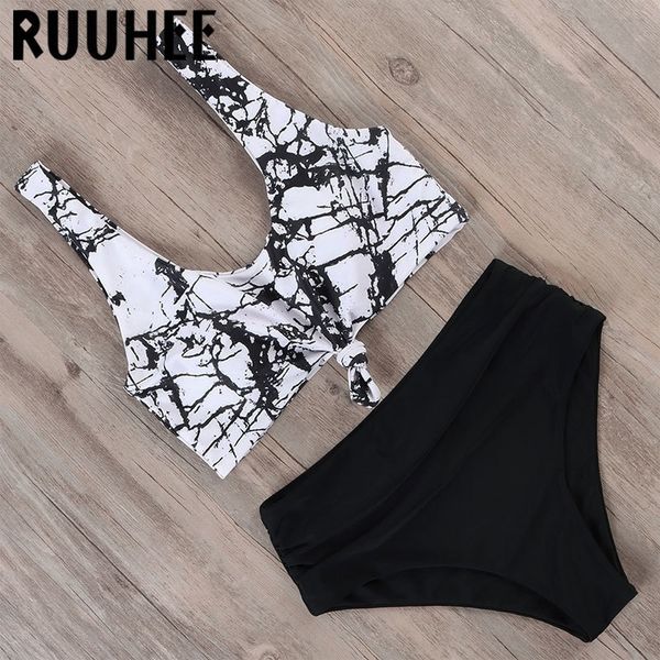 bikini high waisted swimwear women swimsuit bathing suit vintage bikini set female knotted beachwear swimming suit t200508, White;black
bikini high waisted swimwear women swimsuit bathing suit vintage bikini set female knotted beachwear swimming suit t200508, White;black