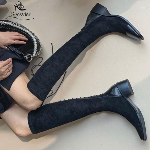 sgesvier 2020 women boots genuine leather fashion lace up ladies shoes winter solid color square heels knee high boots1, Black
sgesvier 2020 women boots genuine leather fashion lace up ladies shoes winter solid color square heels knee high boots1, Black
