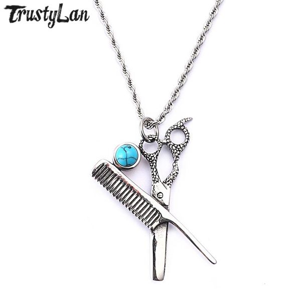 pendant necklaces trustylan punk rock scissors shape & pendants for men 316l stainless steel male jewelry jewellery hairdresser gift, Silver
pendant necklaces trustylan punk rock scissors shape & pendants for men 316l stainless steel male jewelry jewellery hairdresser gift, Silver