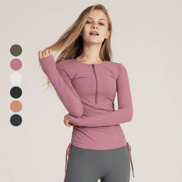 lulu yoga suit quick dry clothes exercise women's fitness sportswear new mesh red slim zipper long sleeve, Gray
lulu yoga suit quick dry clothes exercise women's fitness sportswear new mesh red slim zipper long sleeve, Gray