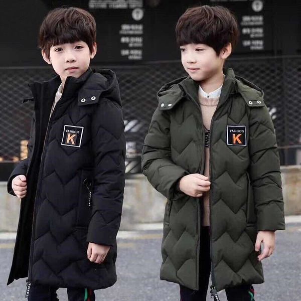 off season clothes boys' down jacket winter thickened medium length 2020 new cotton clothing zhongda children's, Blue;gray
off season clothes boys' down jacket winter thickened medium length 2020 new cotton clothing zhongda children's, Blue;gray