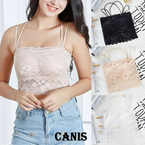 2021 new women lace bandeau t-shirts sleeveless vest tank strappy bra crop, Black;white
2021 new women lace bandeau t-shirts sleeveless vest tank strappy bra crop, Black;white