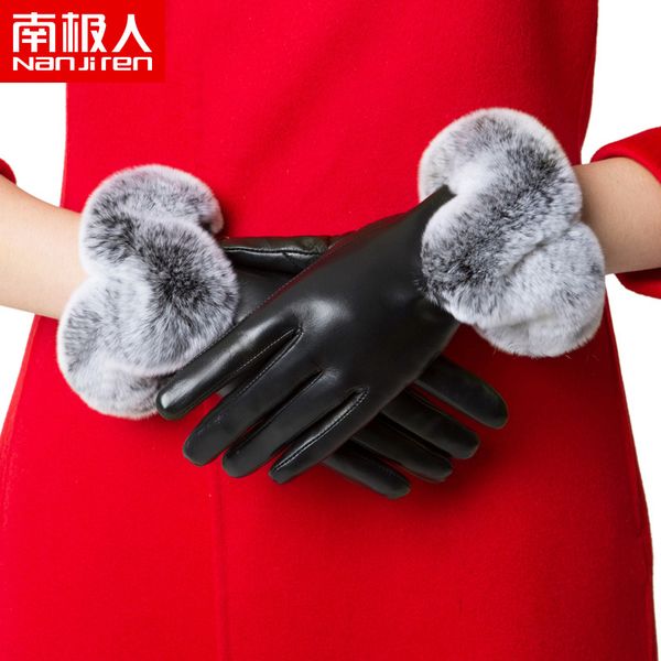 women's leather of antarctica in autumn winter thickened plush warm touch screen gloves with big fur mouth windproof riding and
women's leather of antarctica in autumn winter thickened plush warm touch screen gloves with big fur mouth windproof riding and