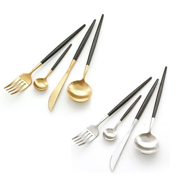 portugal style cutlery pointed tail black handle knife fork spoon tea spoon flatware sets ctrative stainless steel western tableware
portugal style cutlery pointed tail black handle knife fork spoon tea spoon flatware sets ctrative stainless steel western tableware
