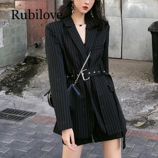rubilove stripe women long blazers jacket long sleeve loose sashes korean fashion casual suit 2020 new spring clothes1, White;black
rubilove stripe women long blazers jacket long sleeve loose sashes korean fashion casual suit 2020 new spring clothes1, White;black