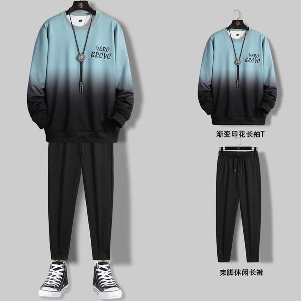 fall 2020 men's sweater coat round neck casual suit youth gradient sportswear, Gray
fall 2020 men's sweater coat round neck casual suit youth gradient sportswear, Gray