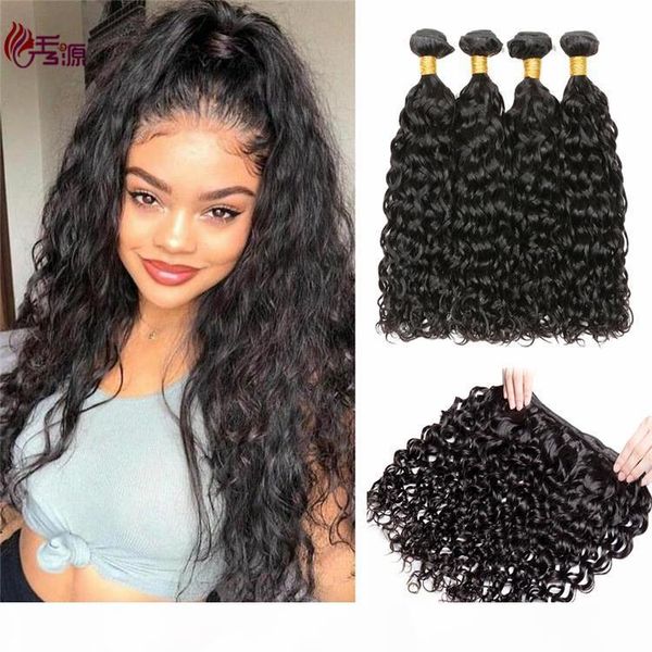 100 unprocessed virgin human hair bundles double weft cuticle aligned malaysian water wave remy human hair extensions factory price, Black
100 unprocessed virgin human hair bundles double weft cuticle aligned malaysian water wave remy human hair extensions factory price, Black