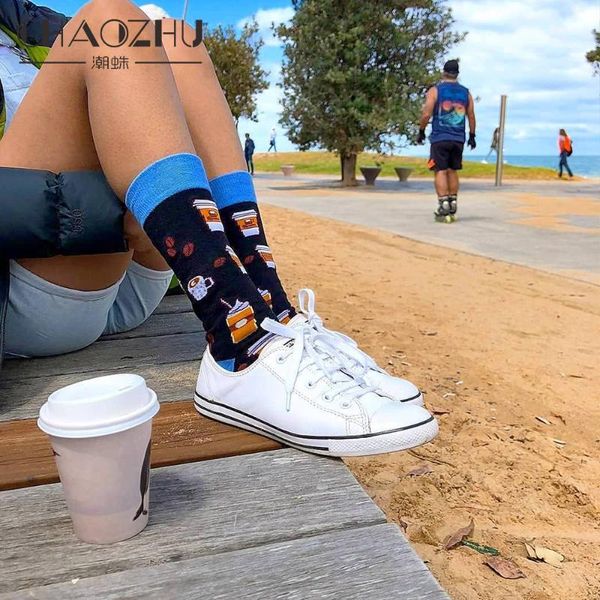 men's socks chaozhu men women autumn winter long jacquard fancies combed cotton coffee cup panda cartoon funny crew male female, Black
men's socks chaozhu men women autumn winter long jacquard fancies combed cotton coffee cup panda cartoon funny crew male female, Black