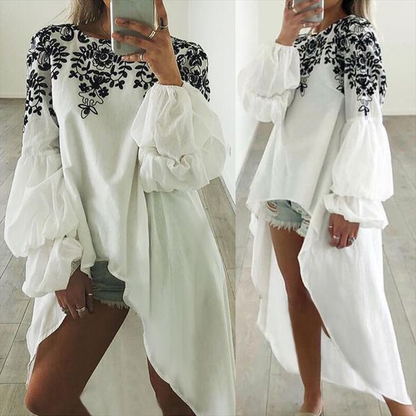 fashion retro printed women long lantern sleeve long blouse asymmetrical tunic shirt casual loose blusas mujer 5xl 7, White
fashion retro printed women long lantern sleeve long blouse asymmetrical tunic shirt casual loose blusas mujer 5xl 7, White