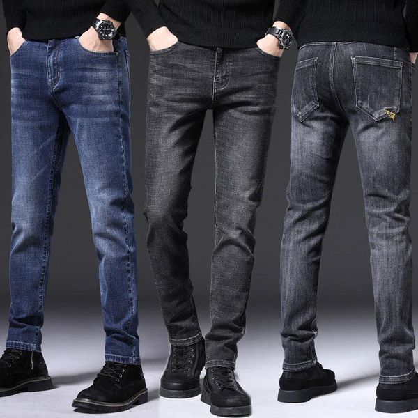 2020 men jeans stretch autumn winter demin full length pants new korean fashion trousers scratched casual man business pant, Blue
2020 men jeans stretch autumn winter demin full length pants new korean fashion trousers scratched casual man business pant, Blue