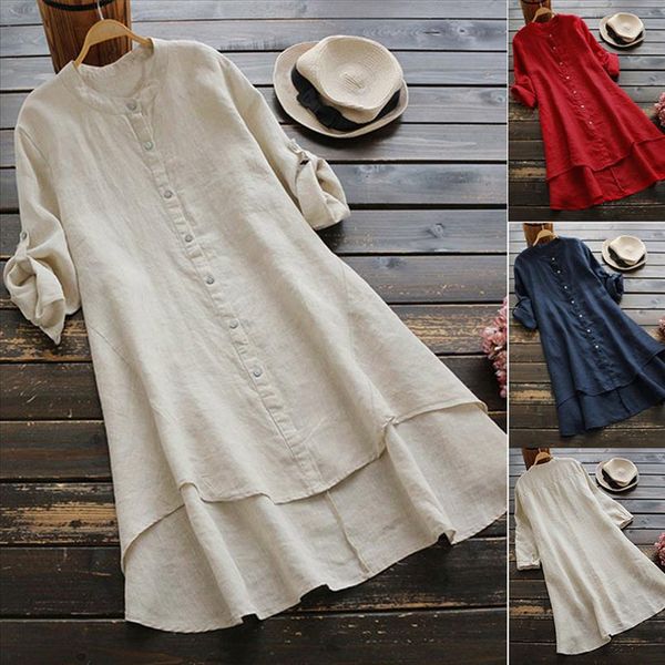 womens tunics womens shirt women casual loose linen soild button long sleeve long shirt blouse roupas feminina, White
womens tunics womens shirt women casual loose linen soild button long sleeve long shirt blouse roupas feminina, White