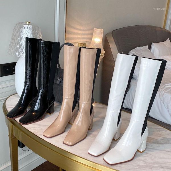 boots women fashion the knee high ladies style female thick heel square toe booties color matching woman winter shoes1, Black
boots women fashion the knee high ladies style female thick heel square toe booties color matching woman winter shoes1, Black