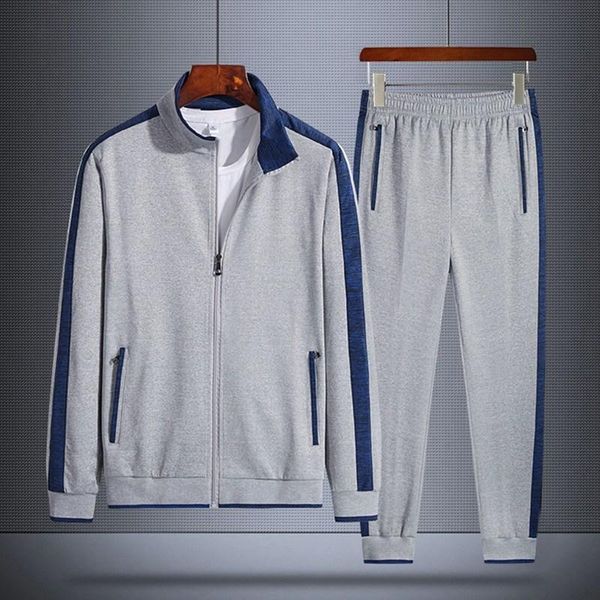 laamei 2020 striped tracksuit men's solid sets casual sports suit spring autumn men sportswear zipper hoodie+pants training suit, Gray
laamei 2020 striped tracksuit men's solid sets casual sports suit spring autumn men sportswear zipper hoodie+pants training suit, Gray