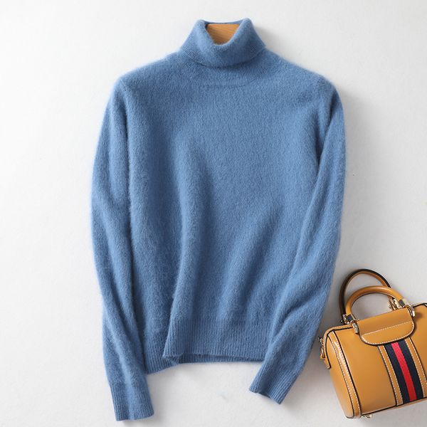 2021 new 100% mink cashmere turtleneck sweater autumn winter clothes women warm jumper robe pull femme hiver pullovers vrxv, White;black
2021 new 100% mink cashmere turtleneck sweater autumn winter clothes women warm jumper robe pull femme hiver pullovers vrxv, White;black