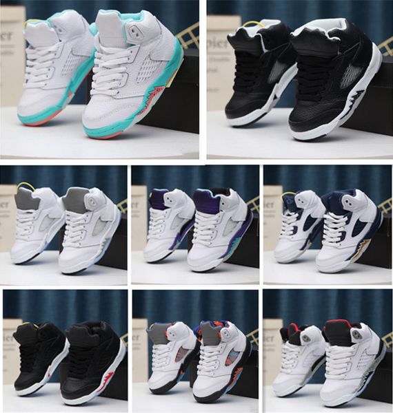 kids 5s 5 basketball shoes la oreo black white shoes space jam tour pe 5s sport trainer children birthday gift sneakers 25-35, White;red
kids 5s 5 basketball shoes la oreo black white shoes space jam tour pe 5s sport trainer children birthday gift sneakers 25-35, White;red