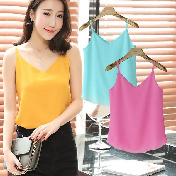 women's tanks & camis 2021 spring and summer leisure sleeveless v collar pearl chiffon sling bottoming jacket vest relaxed short1, White
women's tanks & camis 2021 spring and summer leisure sleeveless v collar pearl chiffon sling bottoming jacket vest relaxed short1, White