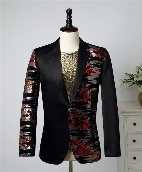 men's suits & blazers s-6xl2021 night club singers dazzle with glitter stage suit sequins jacket man, White;black
men's suits & blazers s-6xl2021 night club singers dazzle with glitter stage suit sequins jacket man, White;black
