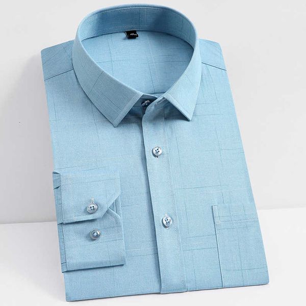 bamboo fiber long sleeve men's shirts formal business mens plaid shirt casual soft chest pocket comfortable social clothes, White;black
bamboo fiber long sleeve men's shirts formal business mens plaid shirt casual soft chest pocket comfortable social clothes, White;black