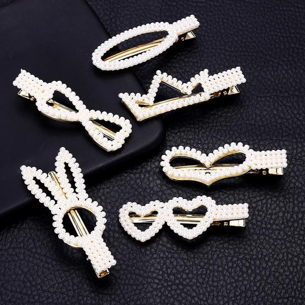 hair accessories sweet handmade pearl barrettes crown bow clip for women girl gold geometric ornament head
hair accessories sweet handmade pearl barrettes crown bow clip for women girl gold geometric ornament head