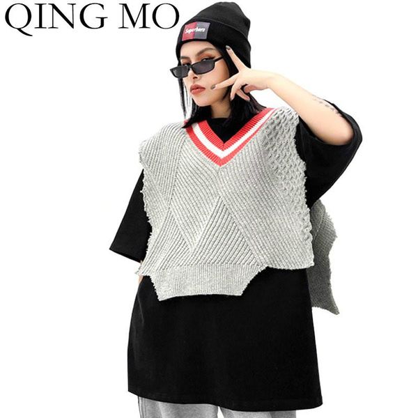 qing mo 2021 women black short sleeve t shirt + grey knitted irregular vest women fashionable two pieces set zqy6406, White
qing mo 2021 women black short sleeve t shirt + grey knitted irregular vest women fashionable two pieces set zqy6406, White
