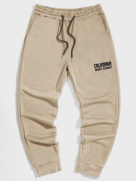 men letter graphic drawstring waist sweatpants t6cx#, Black 
men letter graphic drawstring waist sweatpants t6cx#, Black