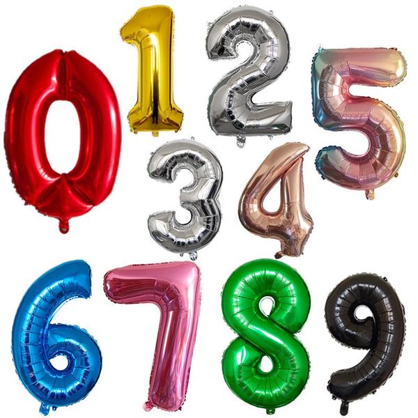 32inch Big Number Aluminum Foil Balloons Rose Gold Silver Digit Figure Balloon Child Adult Birthday Wedding Decor Party Supplies
32inch Big Number Aluminum Foil Balloons Rose Gold Silver Digit Figure Balloon Child Adult Birthday Wedding Decor Party Supplies