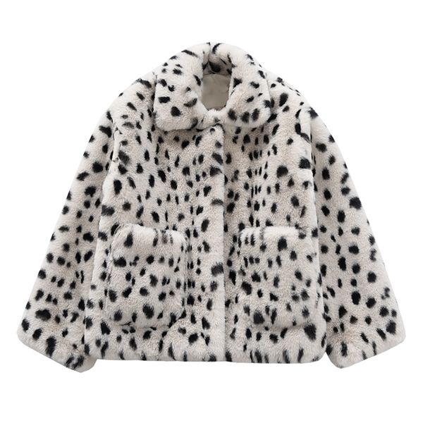 perhaps u women beige faux fur coat outwear button warm thick turn down collar pocket leopard c0368 201215, Black
perhaps u women beige faux fur coat outwear button warm thick turn down collar pocket leopard c0368 201215, Black
