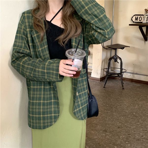 chess all-match fall loose vintage streetwear casual fresh brief single-button high-quality jackt lady of the office jacket ha5e, Black;brown
chess all-match fall loose vintage streetwear casual fresh brief single-button high-quality jackt lady of the office jacket ha5e, Black;brown