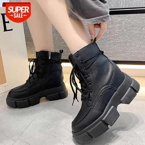 lucyever fashion lace up chunky ankle boots for women black hidden heels platform booties shoes woman waterproof pu leather bota #mp0y
lucyever fashion lace up chunky ankle boots for women black hidden heels platform booties shoes woman waterproof pu leather bota #mp0y