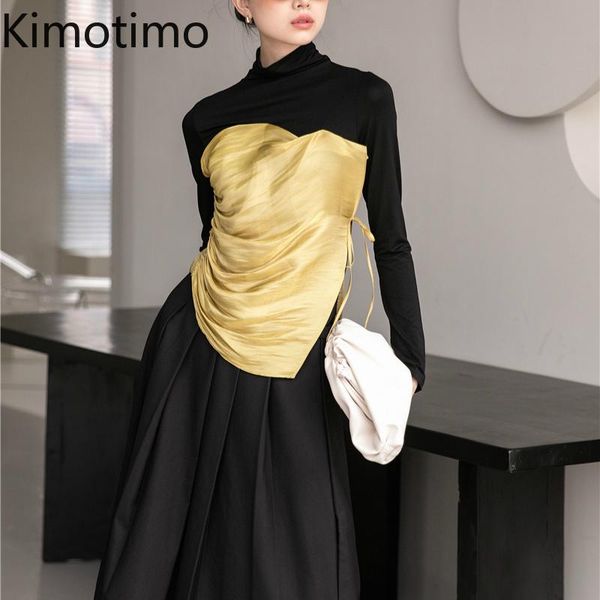 kimotimo autumn fashion t-shirt women long sleeve lace up patchwork vintage harajuku chic high street slim women party shirt, White
kimotimo autumn fashion t-shirt women long sleeve lace up patchwork vintage harajuku chic high street slim women party shirt, White